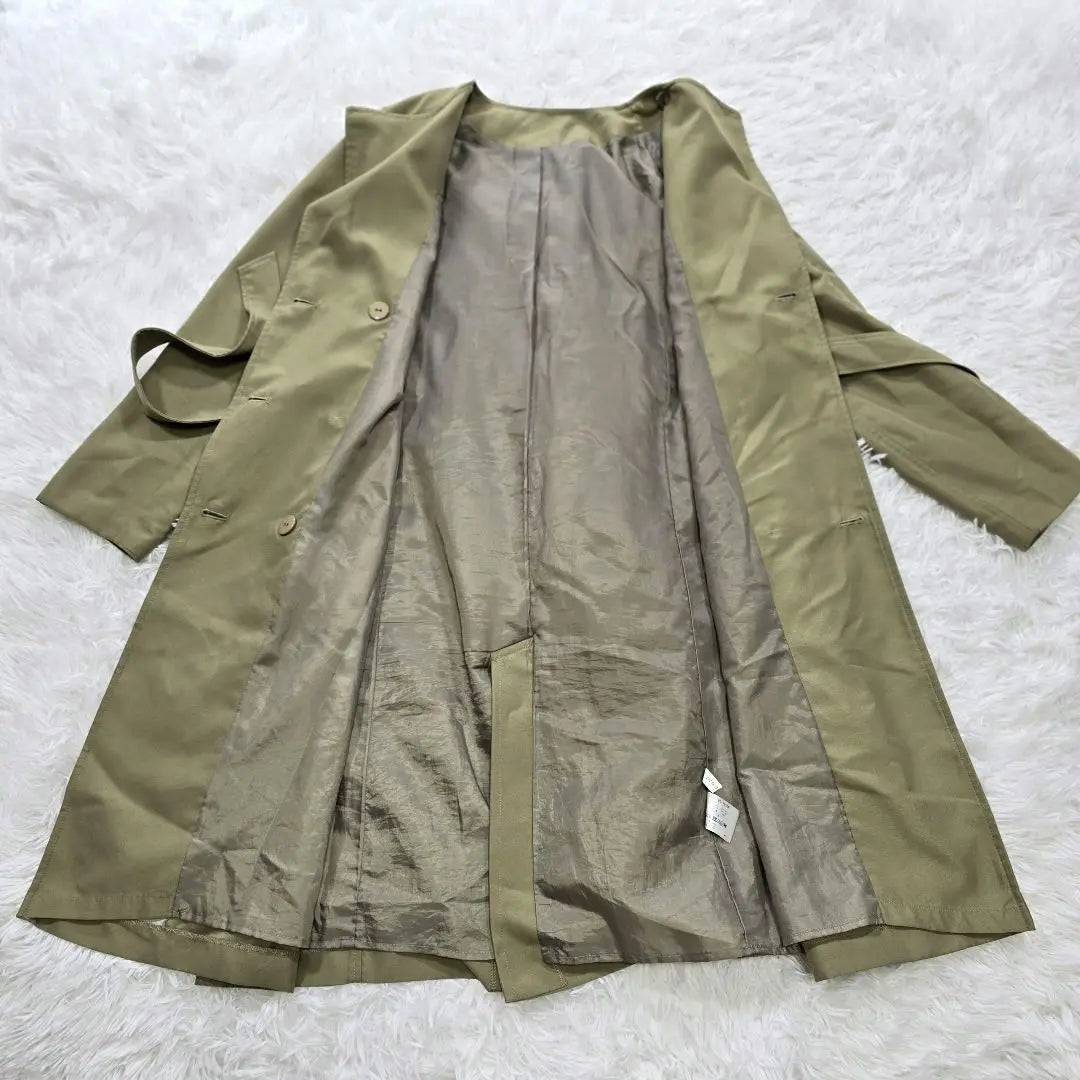 A2922 [Innowave] Trench coat M Khaki Belt Ladies