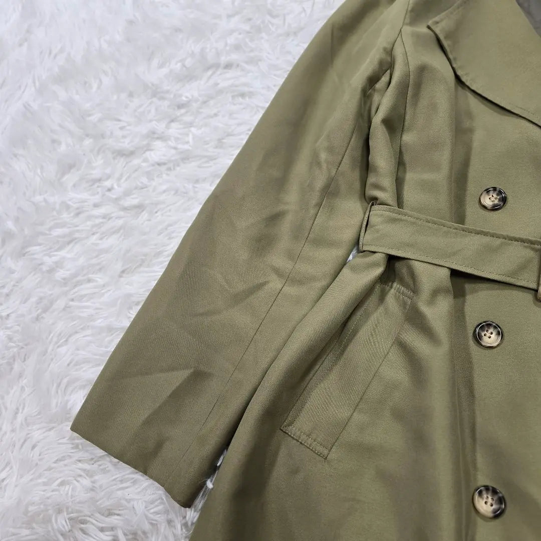 A2922 [Innowave] Trench coat M Khaki Belt Ladies