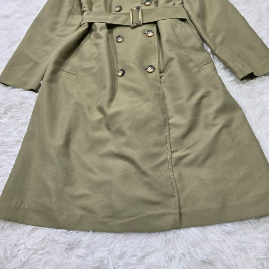 A2922 [Innowave] Trench coat M Khaki Belt Ladies