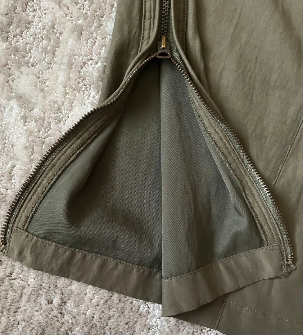 Rare item☆Unused Remi Relief Military Maxi Skirt 38 Khaki