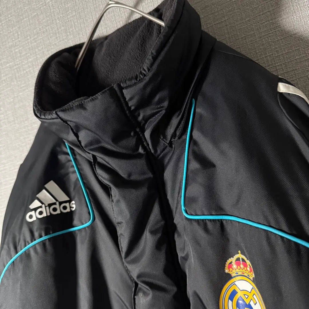 Abrigo largo acolchado Adidas Real Madrid negro XL Popular