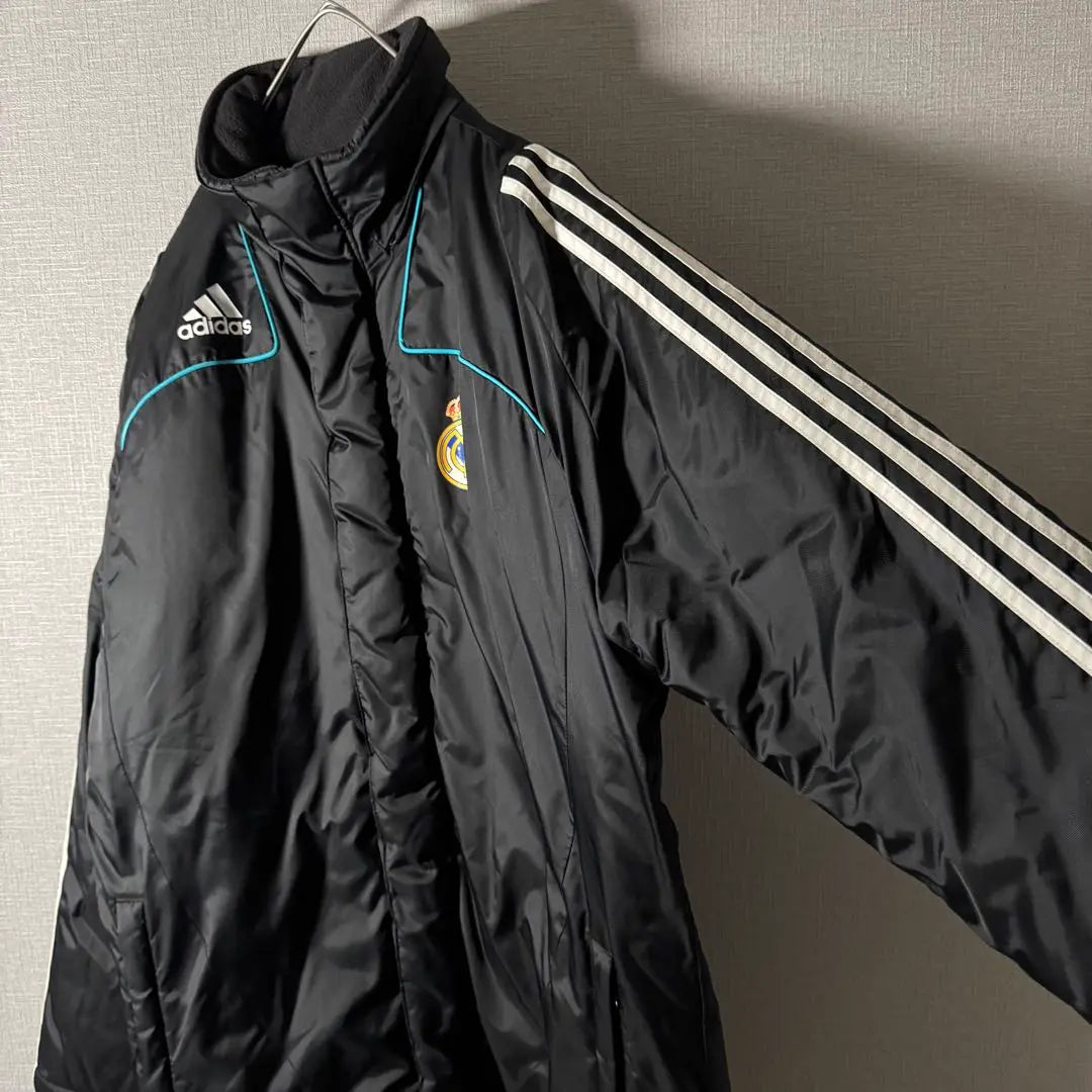 Abrigo largo acolchado Adidas Real Madrid negro XL Popular