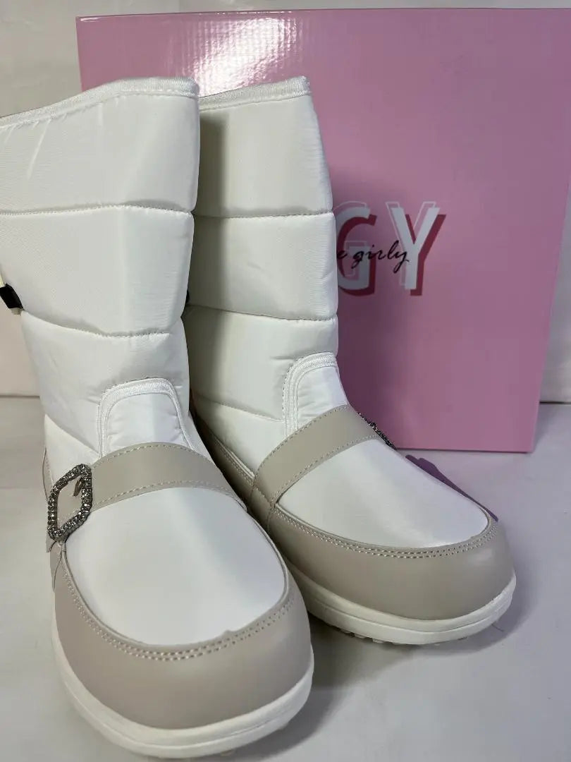 ★NEW★【New★With box】★ALGY★"Waterproof snow boots★Thick sole & fleece lining" 24cm