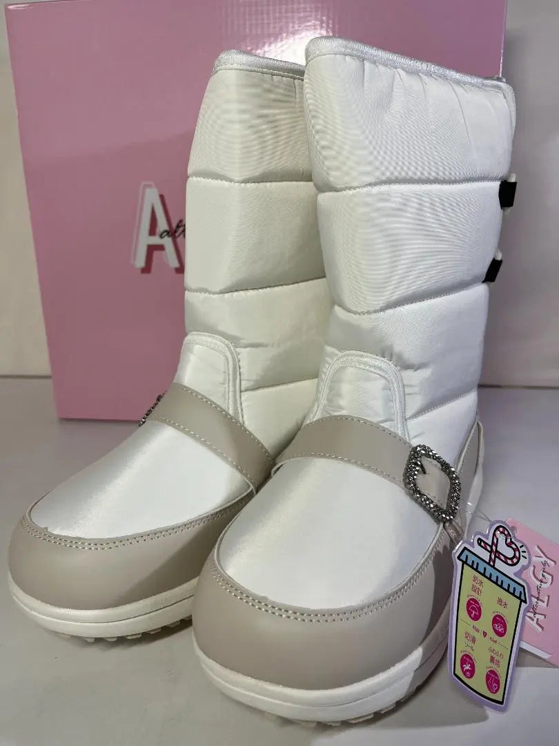 ★NEW★【New★With box】★ALGY★"Waterproof snow boots★Thick sole & fleece lining" 24cm