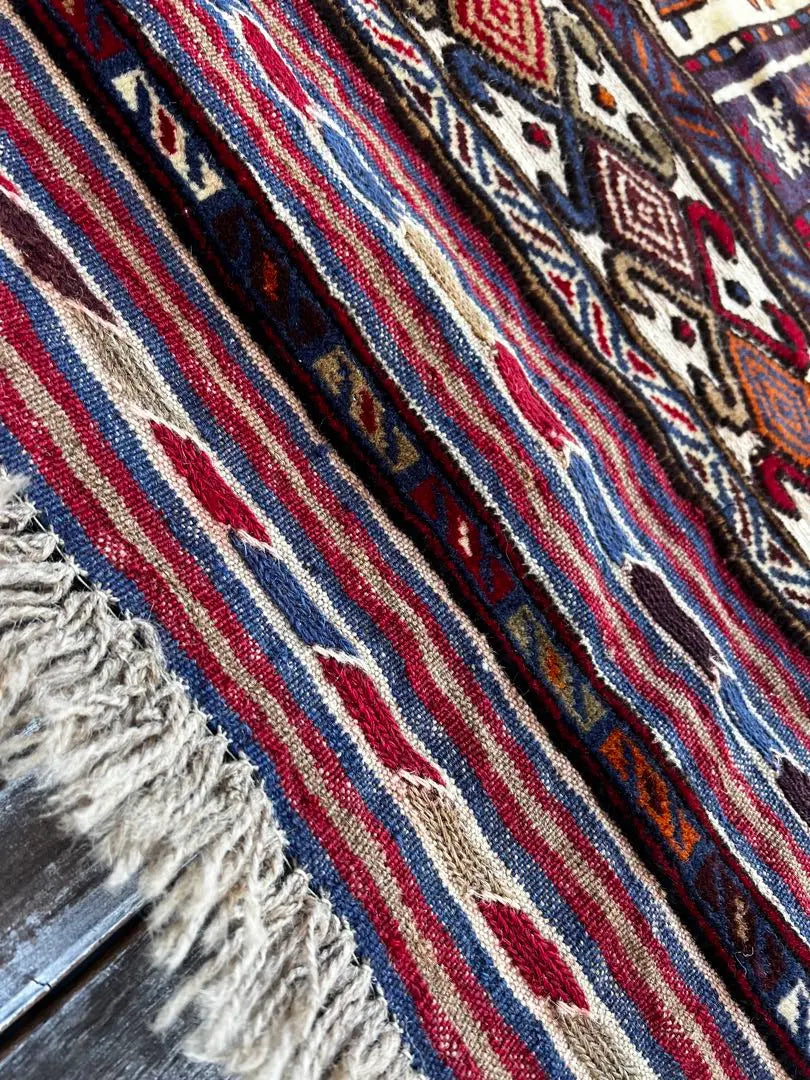 vintage Afghan [Afghan rug] barjasta multicolor | vintage Afghan【アフガンラグ】barjasta マルチカラー