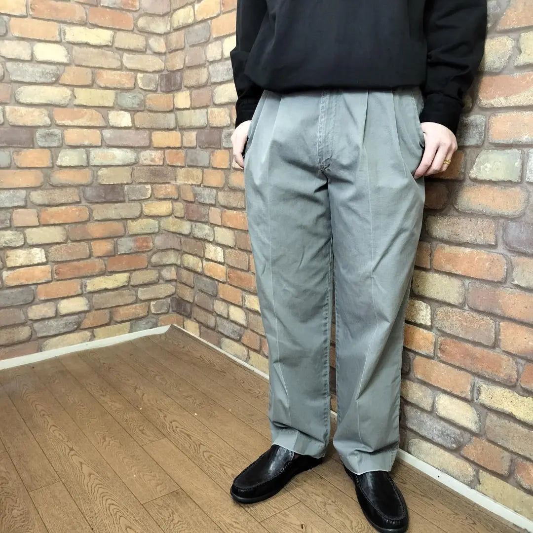 ★Pantalones chinos vintage con cremallera Taron CP1-397 de Anchor Bay, Estados Unidos, años 90★