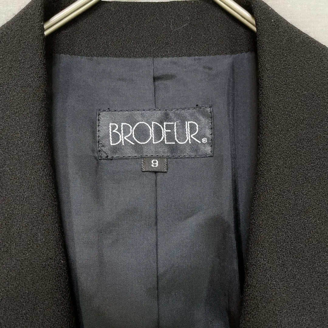 A1208 [Brodor] Black formal/tailored jacket/9AR/ | a1208【ブロドール】ブラックフォーマル/テーラードジャケット/9AR/