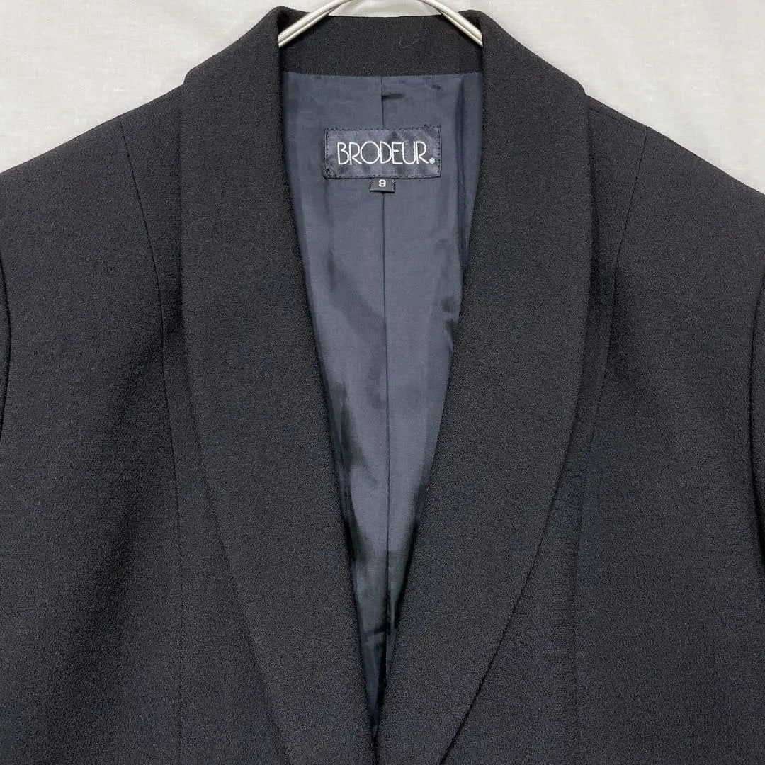 A1208 [Brodor] Chaqueta formal/entallada negra/9AR/ | a1208【ブロドール】ブラックフォーマル/テーラードジャケット/9AR/