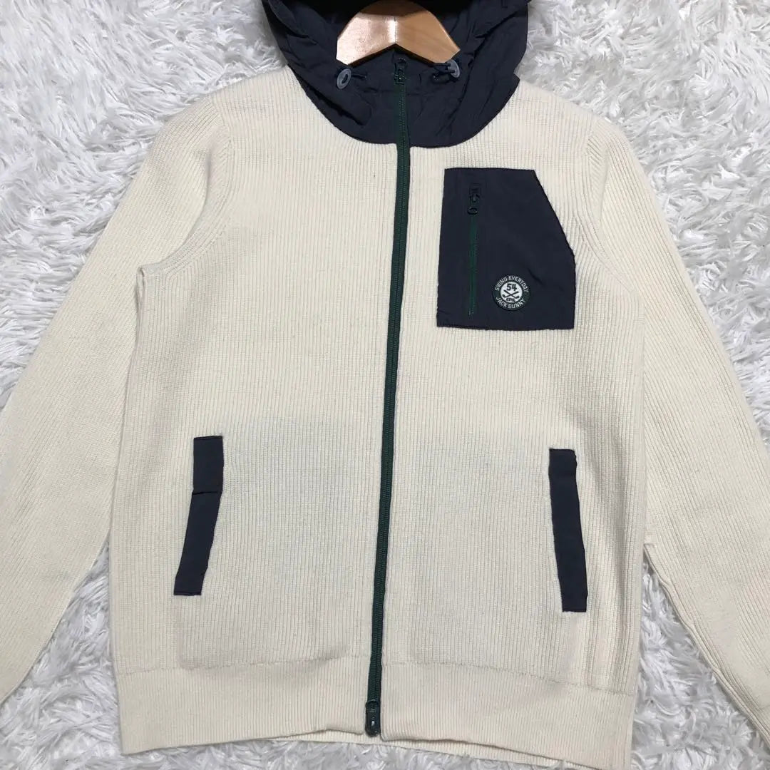 ✨Good condition✨ Jack Bunny Padded Knit Jacket Hoodie White Women's 1 M