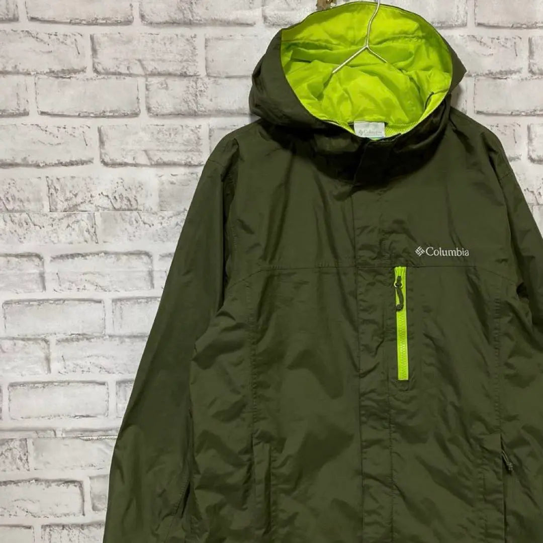 Columbia Mountain Parka Green S Logo Embroidery Outdoor 11