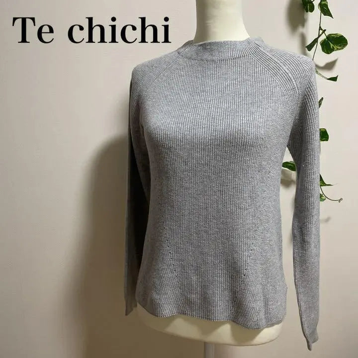 Techichi Women's Knit Grey M Long Sleeve Techichi