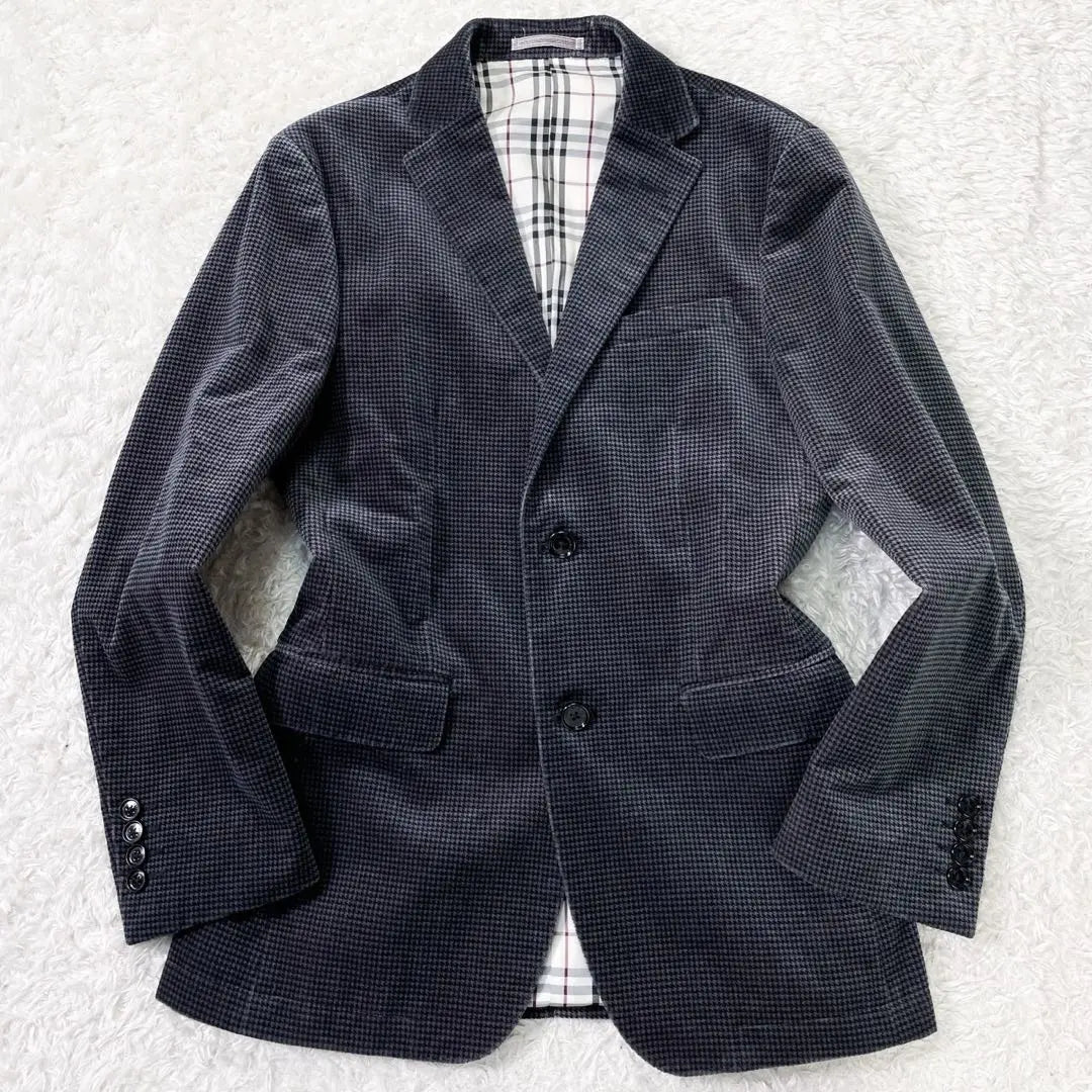 ✨Good condition✨BURBERRY BLACK LABEL Tailored Jacket Houndstooth Pattern