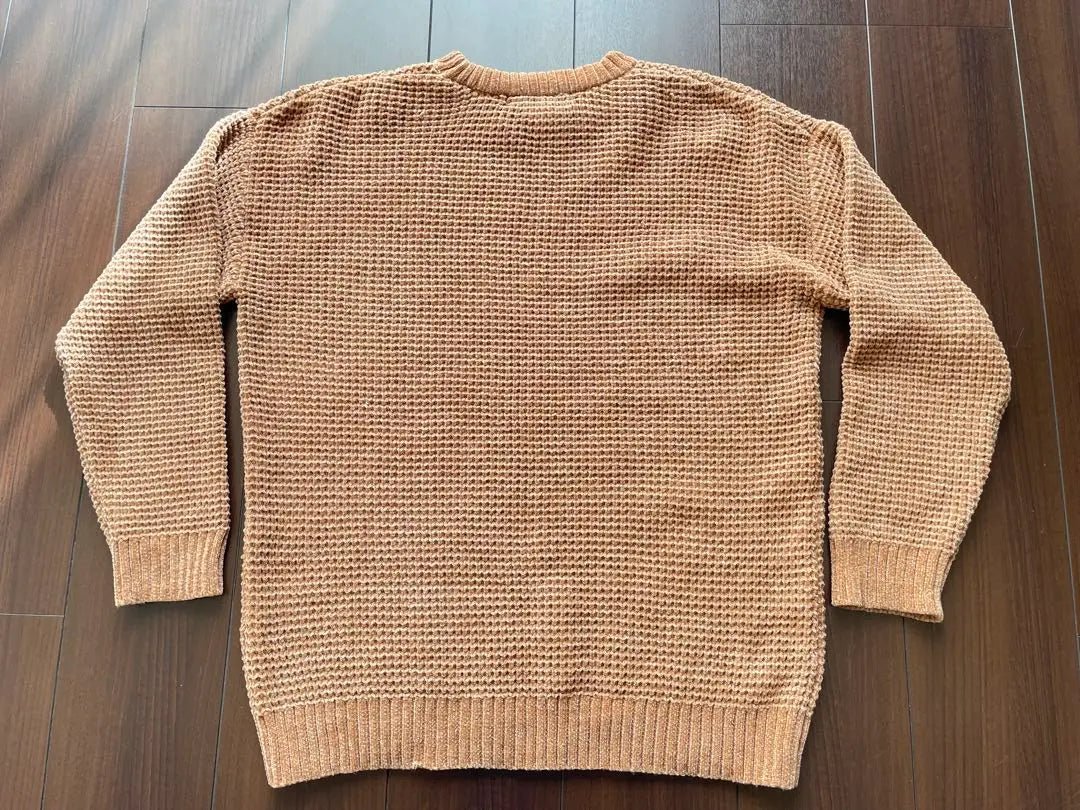 CONFIRMAR Confirmar Mennit Mesh Nit Ms. Sweater Beige Talla L | CONFIRMAR コンファーム メンズニット 網目セーター ベージュ Ｌサイズ