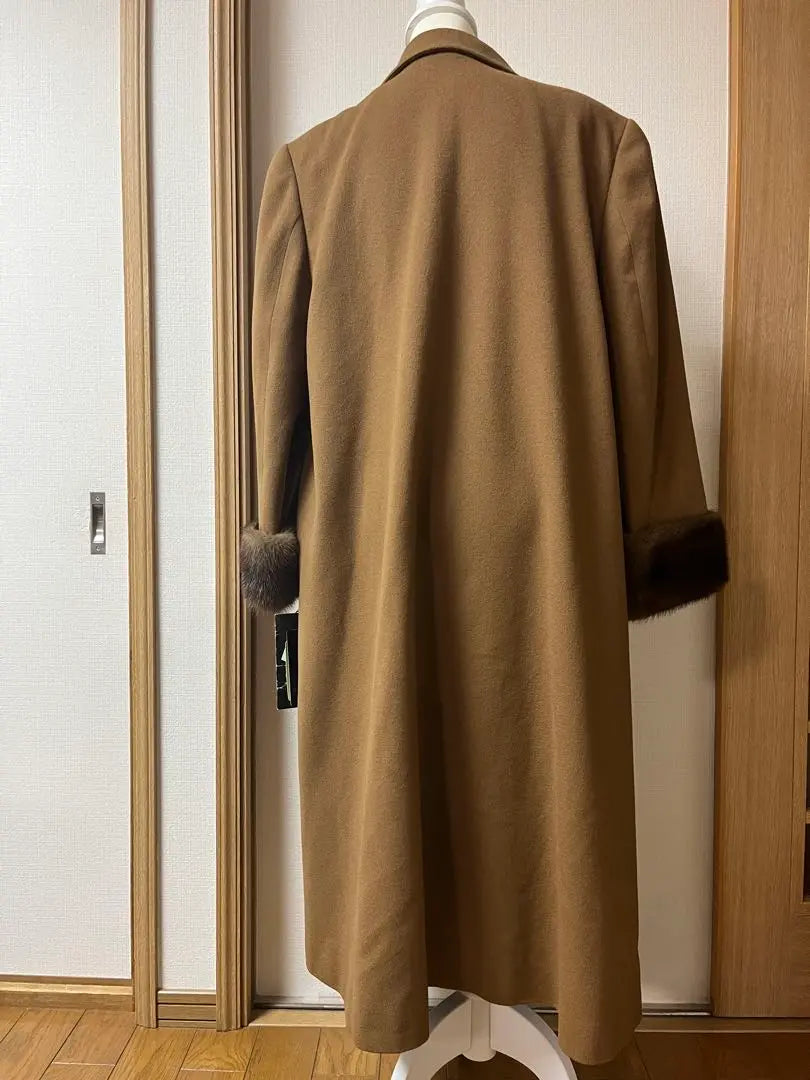 Unused ◇ Christian Ojard ◇ 100% cashmere long coat ◇ Camel ◇ Mink