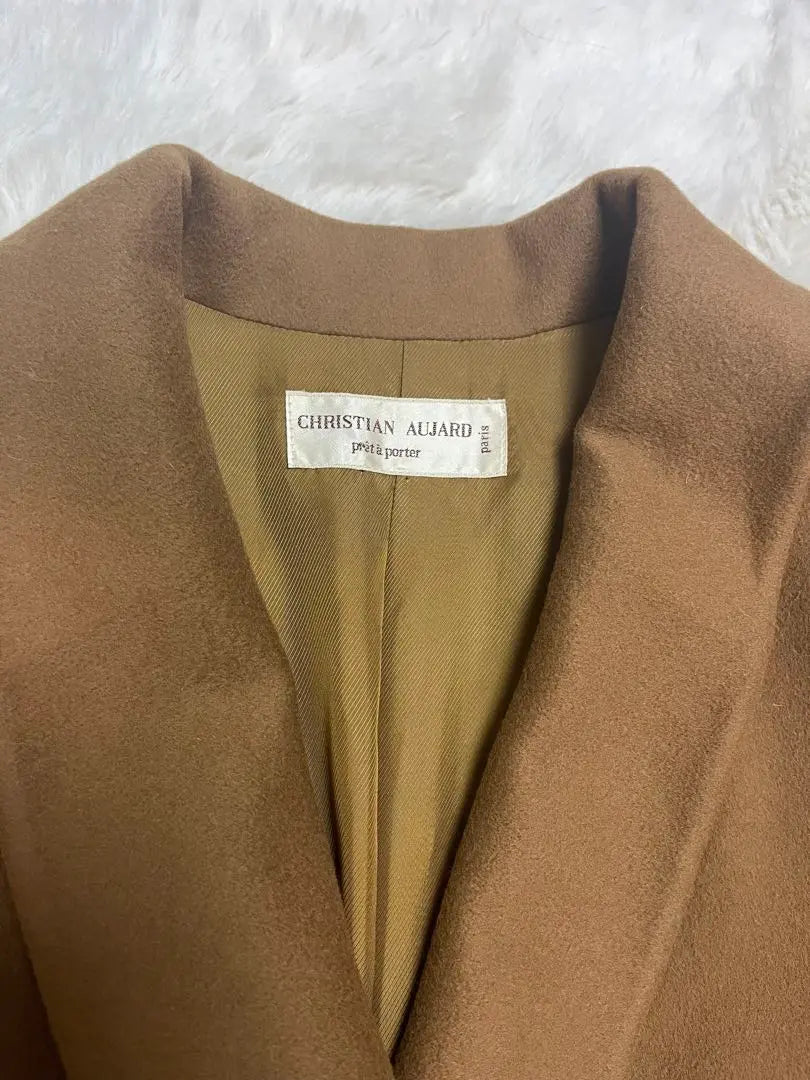 Unused ◇ Christian Ojard ◇ 100% cashmere long coat ◇ Camel ◇ Mink