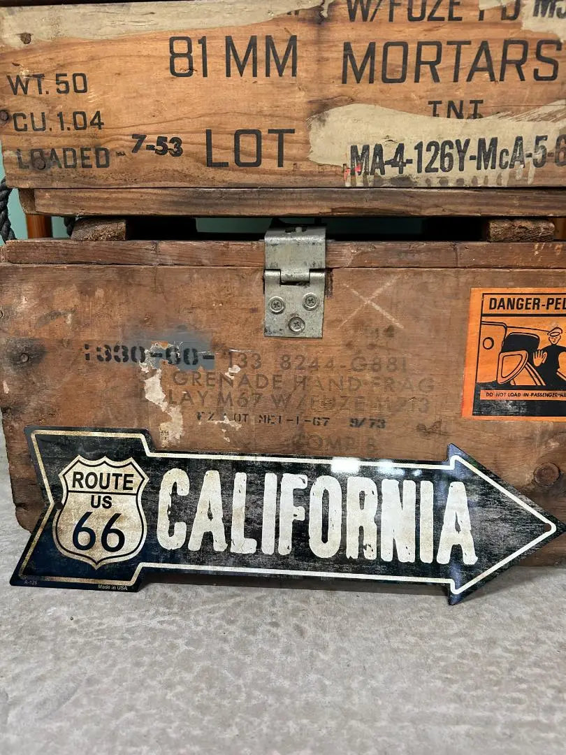 Brand new! Made in USA Route 66 signboard Sign plate USA miscellaneous goods