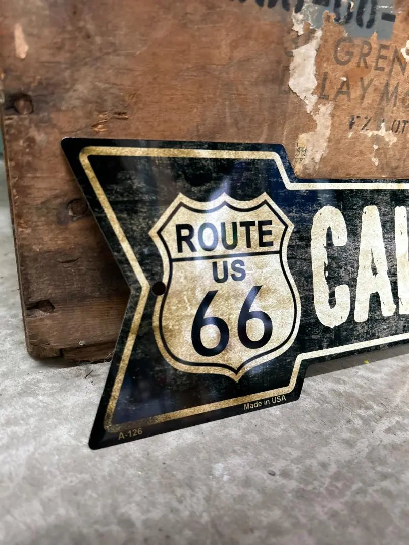 Brand new! Made in USA Route 66 signboard Sign plate USA miscellaneous goods