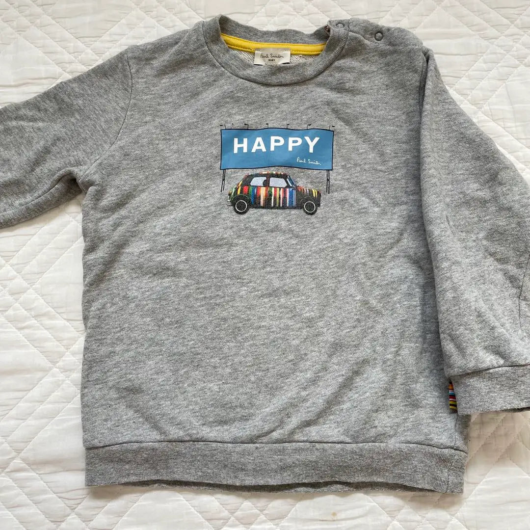 Paul Smith baby sweatshirt long sleeve car gray 100