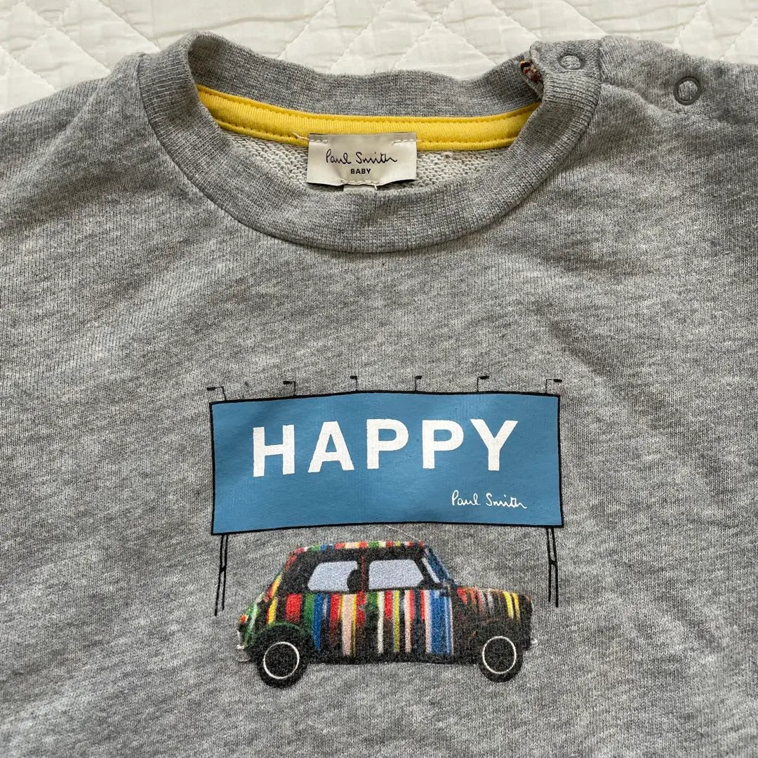 Paul Smith baby sweatshirt long sleeve car gray 100