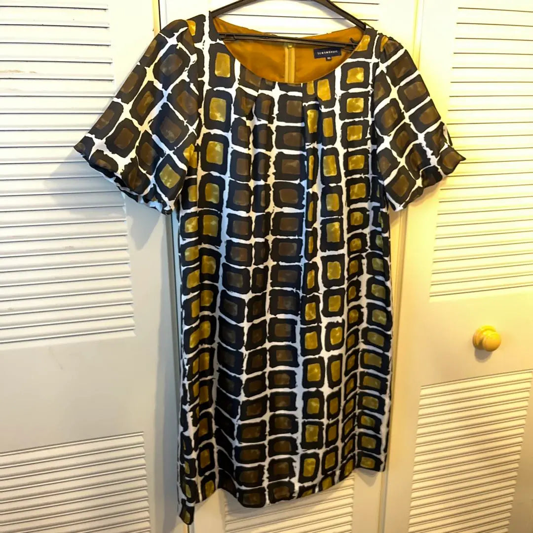 SCHAMBASIC Geometric Pattern Short Sleeve Tunic 40