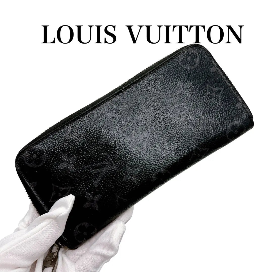 Louis Vuitton M62295 Monogram Eclipse Vertical Long Wallet, Beautiful Condition