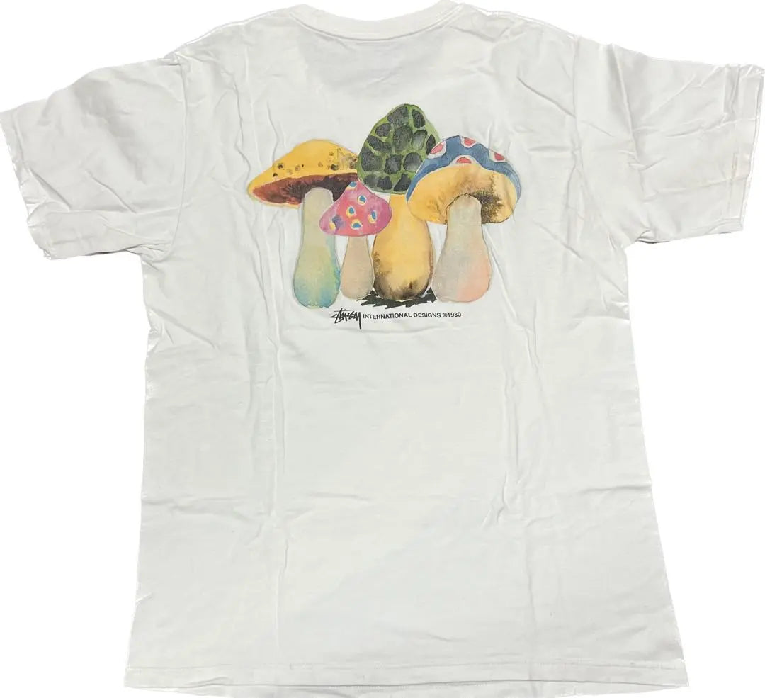 00s y2k Stussy Mushroom Graphic T-shirt