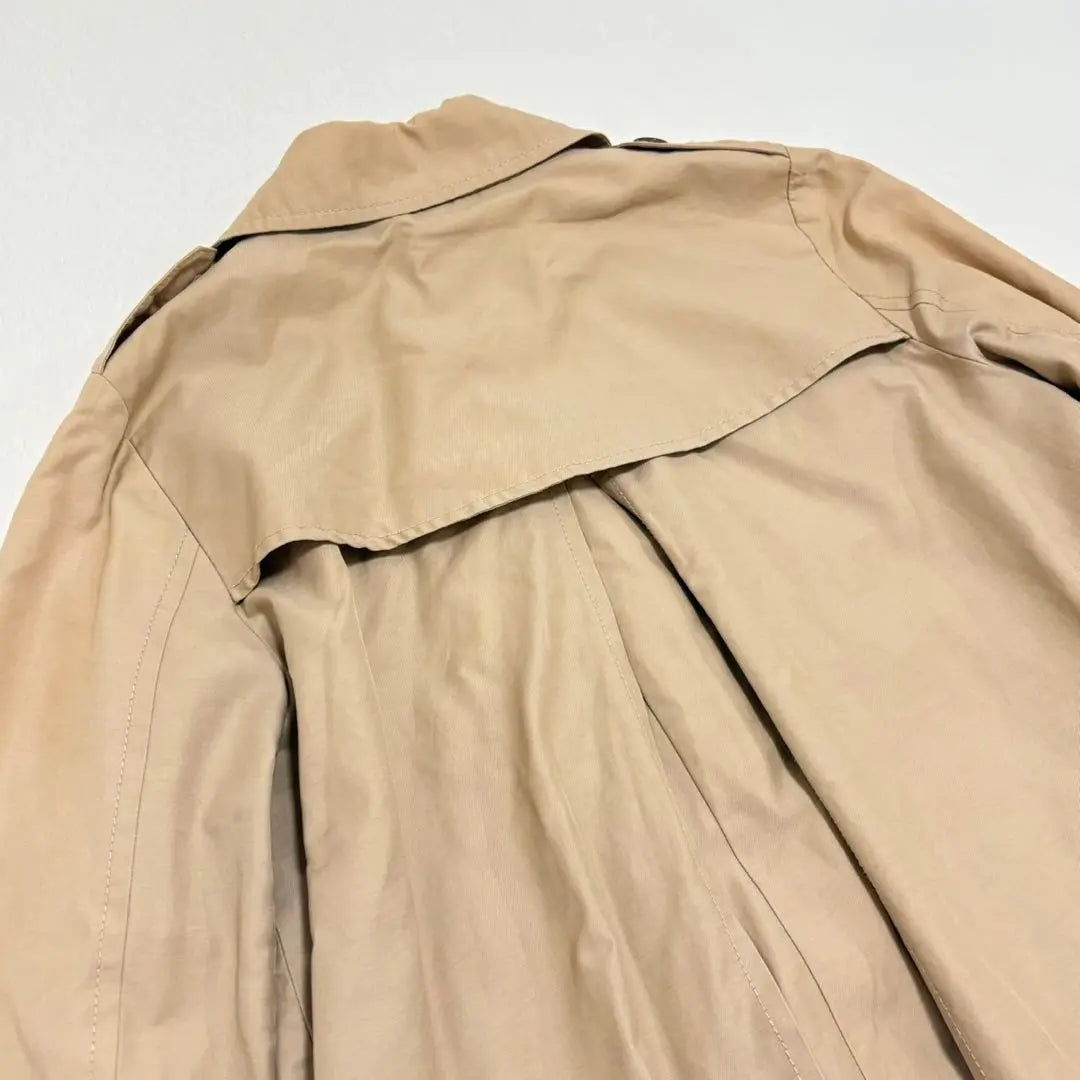 [Majestic Legon] Trench coat, short length, beige, commuting [M]