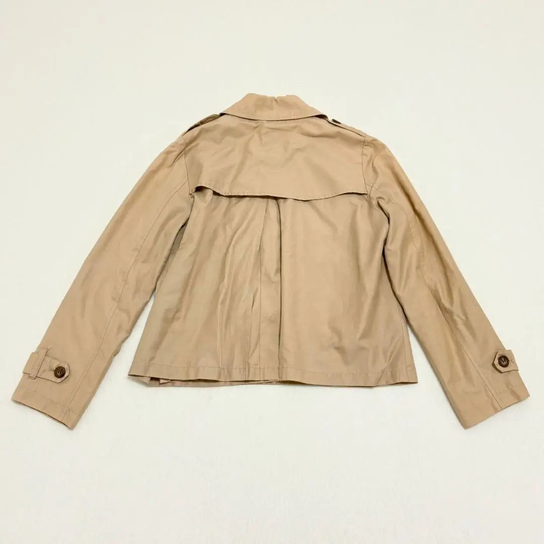 [Majestic Legon] Trench coat, short length, beige, commuting [M]