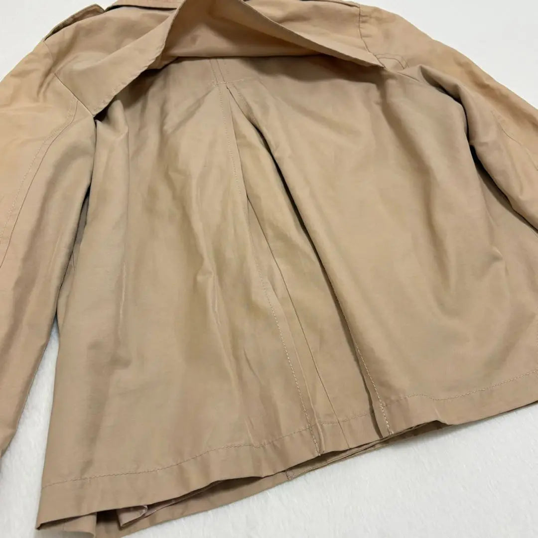 [Majestic Legon] Trench coat, short length, beige, commuting [M]