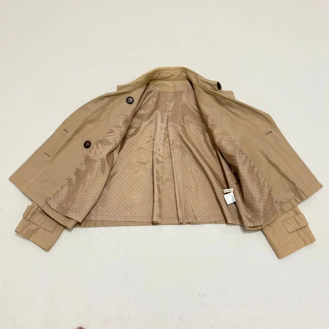 [Majestic Legon] Trench coat, short length, beige, commuting [M]