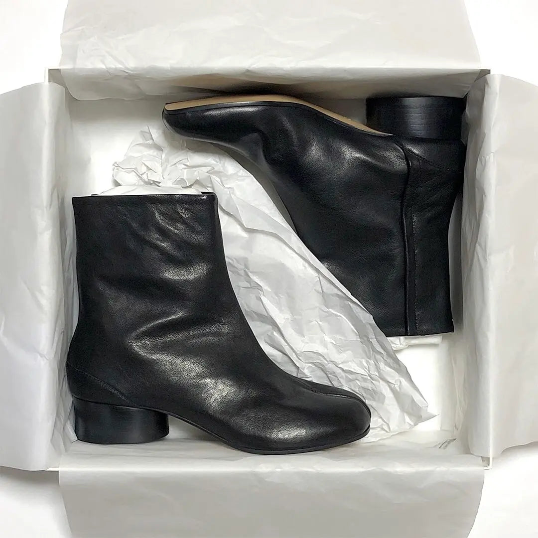 [Nuevas y sin usar] Botas de piel Tabi Tabi de Maison Margiela, tacón de 3 cm, 35,5