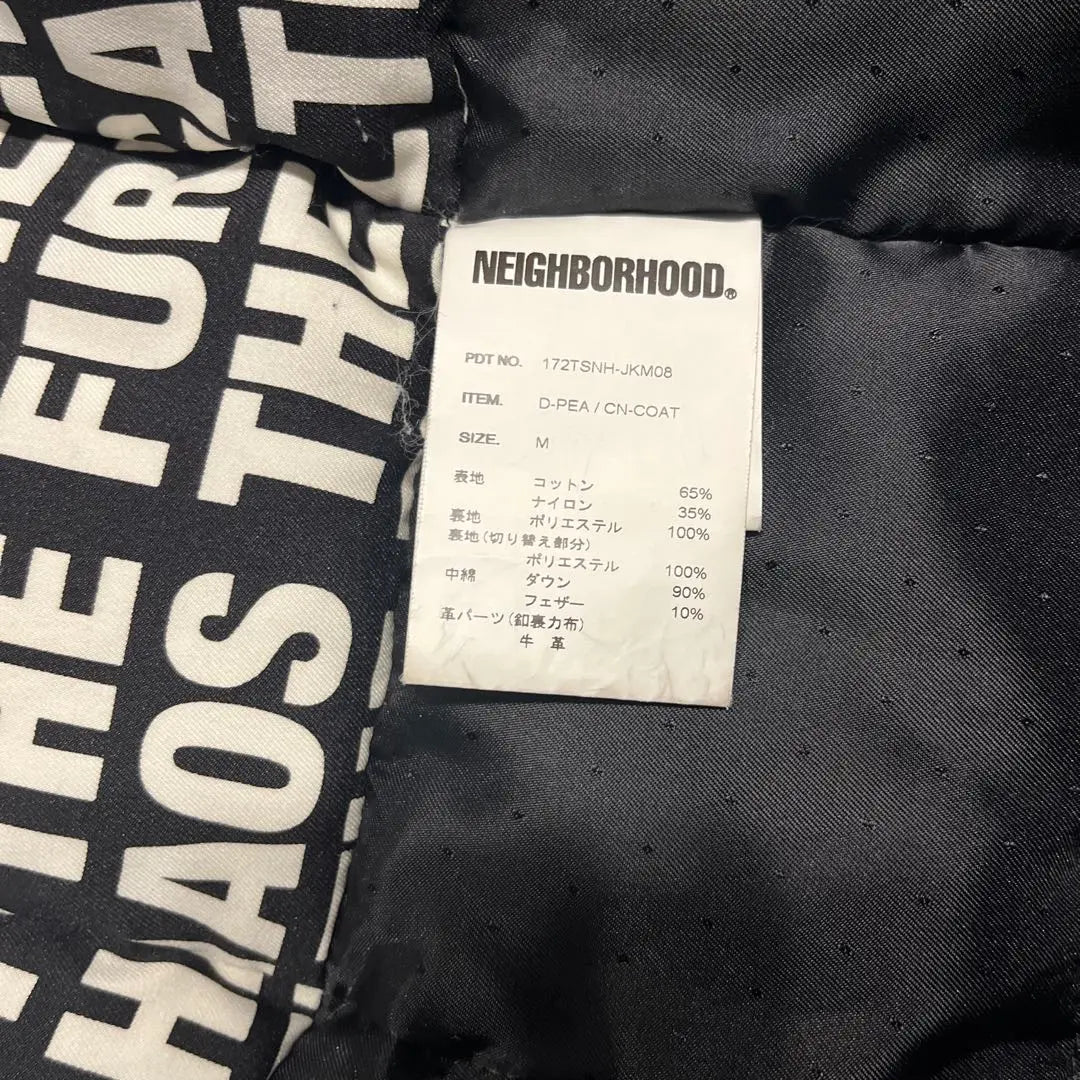 [Good condition] NEIGHBORHOOD D-PEA/CN-COAT Black M