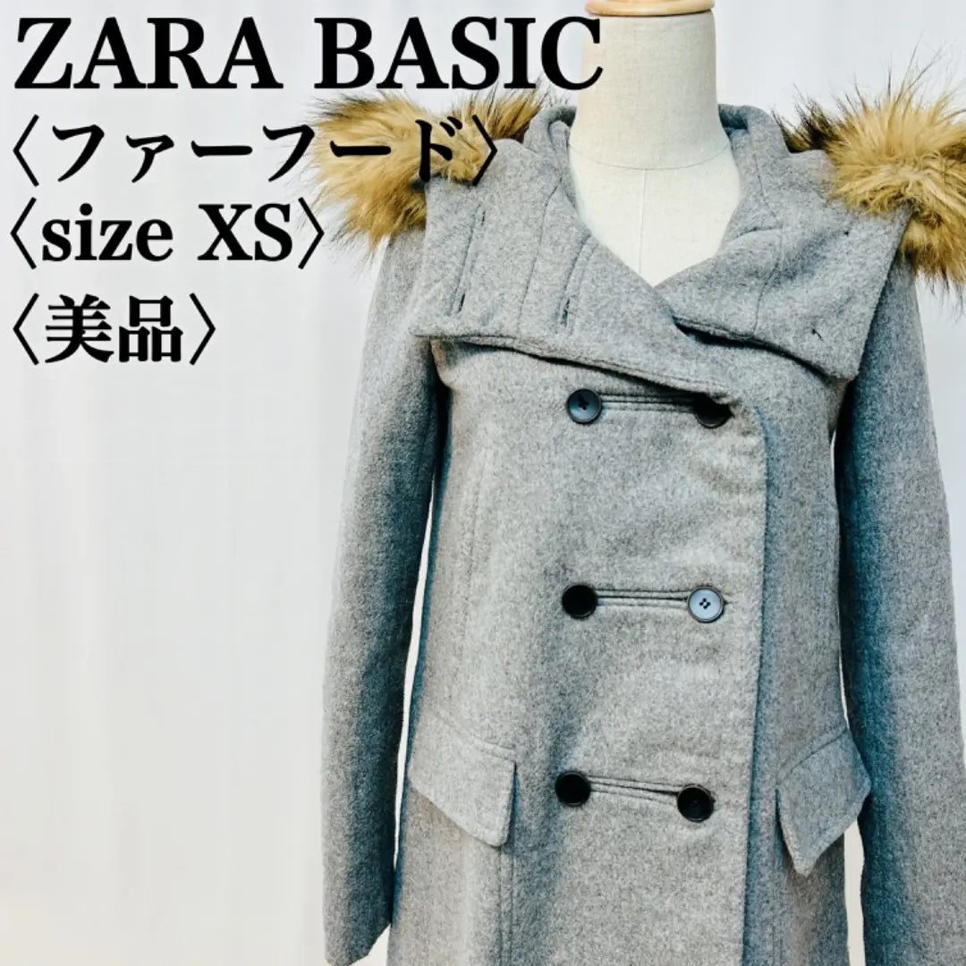 [Buen estado] Zara Basic Eco Fur Food Gris P Food