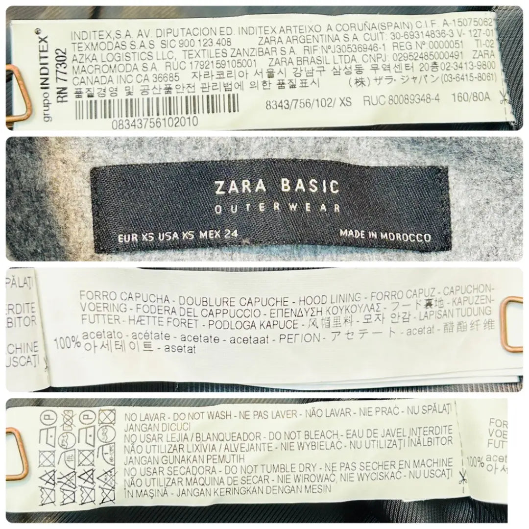 [Good condition] Zara Basic Eco Fur Food Gray P Food