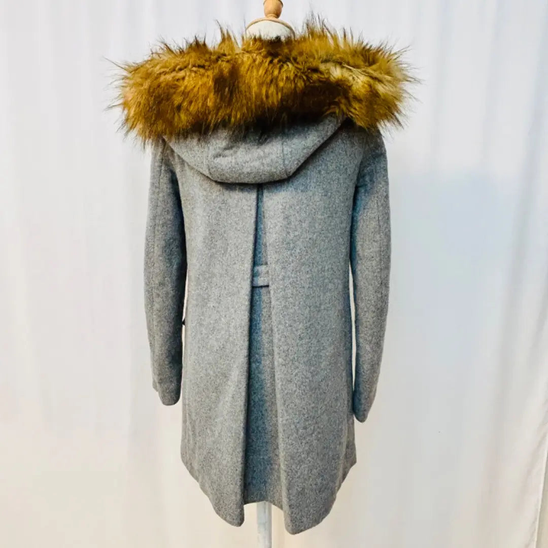 [Good condition] Zara Basic Eco Fur Food Gray P Food