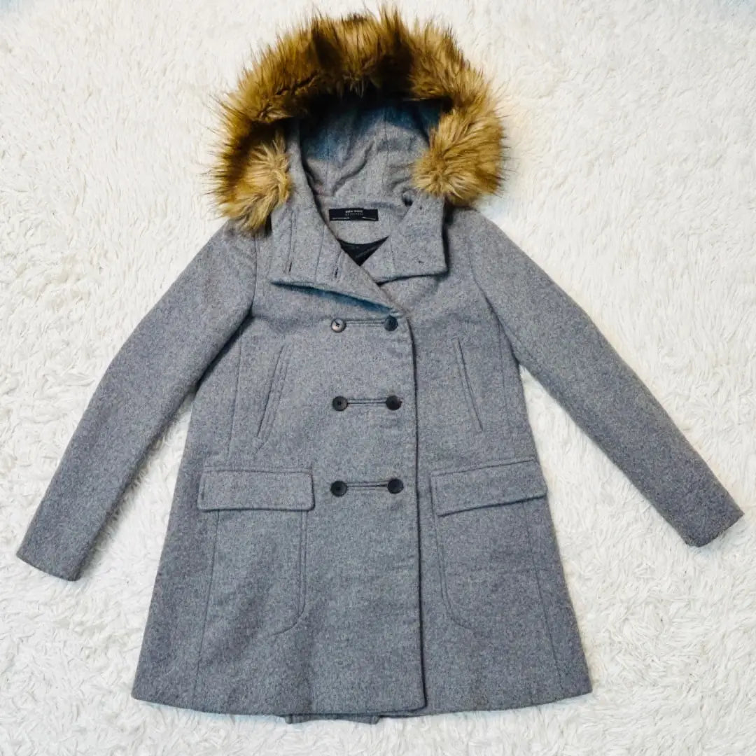 [Good condition] Zara Basic Eco Fur Food Gray P Food