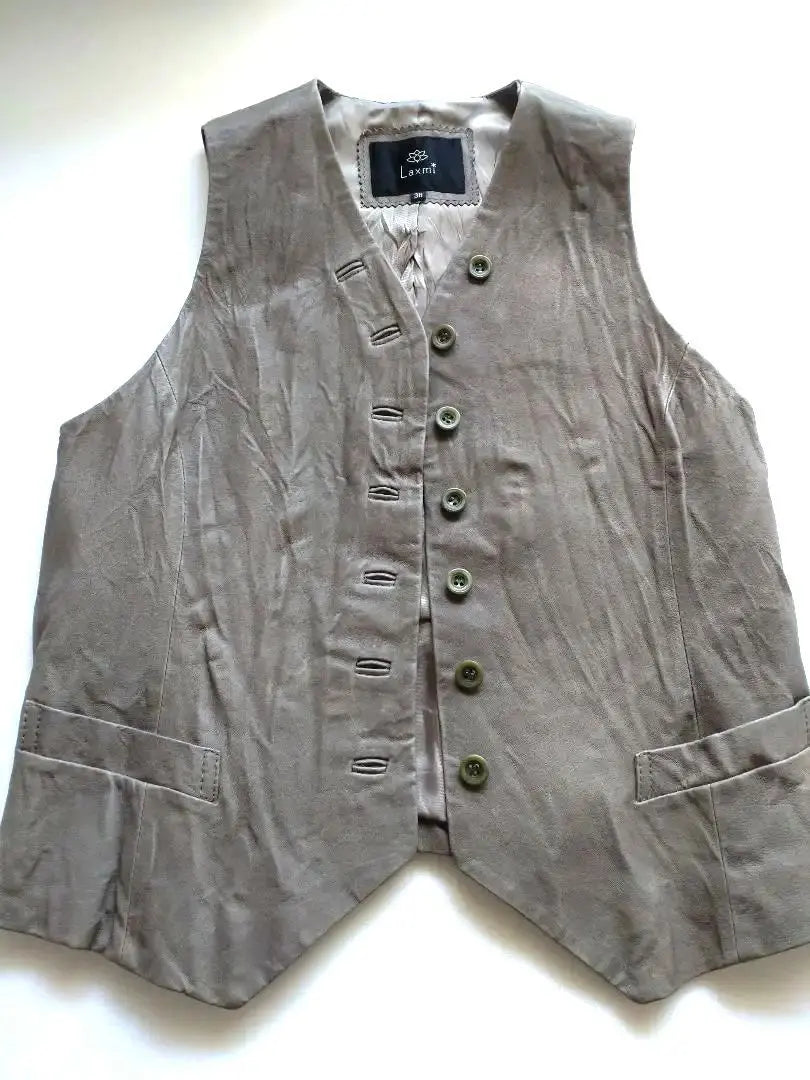 [Unused] Merveille Ash Laxmi Leather Vest