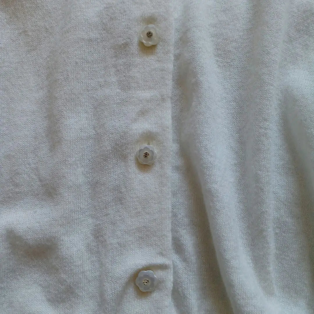 mezzo piano L (130-140) white cardigan