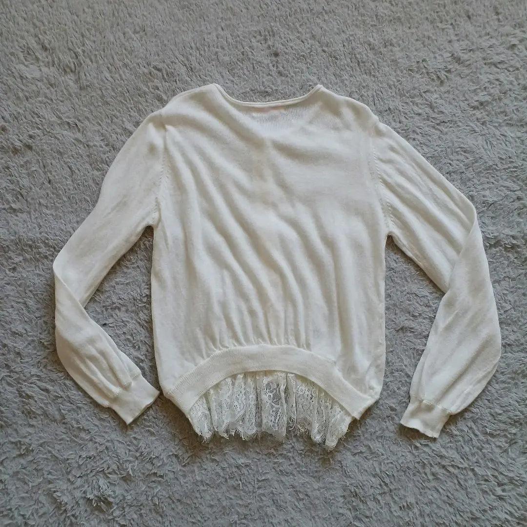 mezzo piano L (130-140) white cardigan