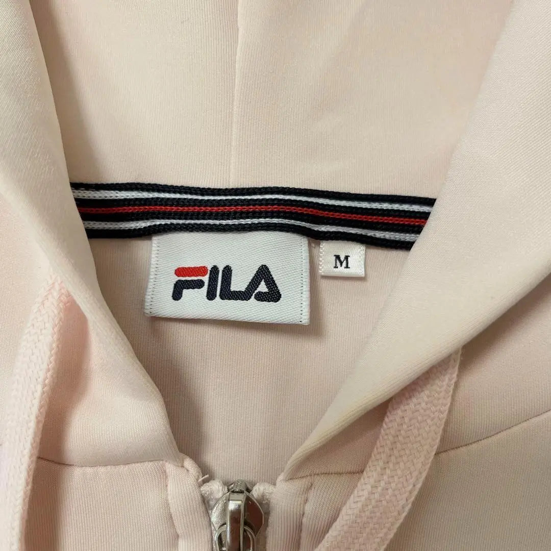 FILA Hoodie Zip-Up Pink M Hooded