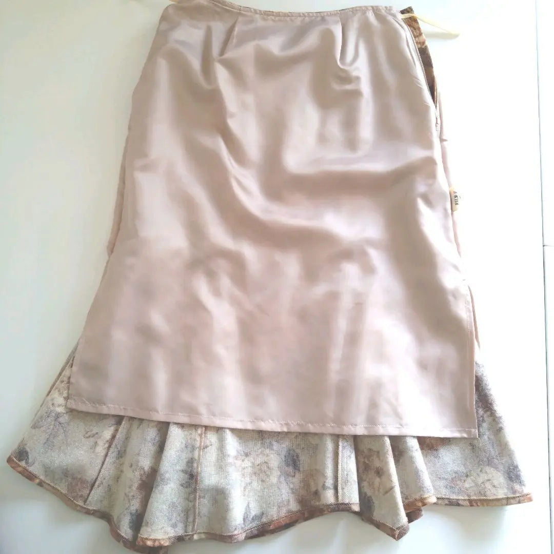 [Rare] FILM-F Retro Floral Mermaid Skirt Flare Size 3