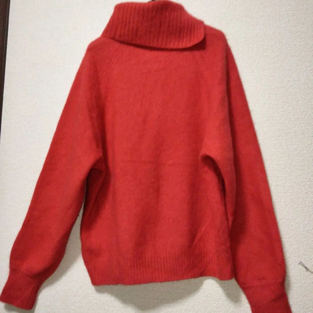 ciaopanic vermilion red deformed turtleneck sweater Chinese raccoon