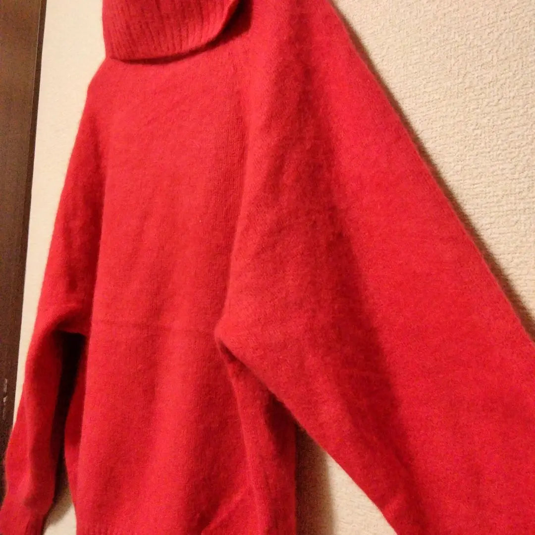 ciaopanic vermilion red deformed turtleneck sweater Chinese raccoon