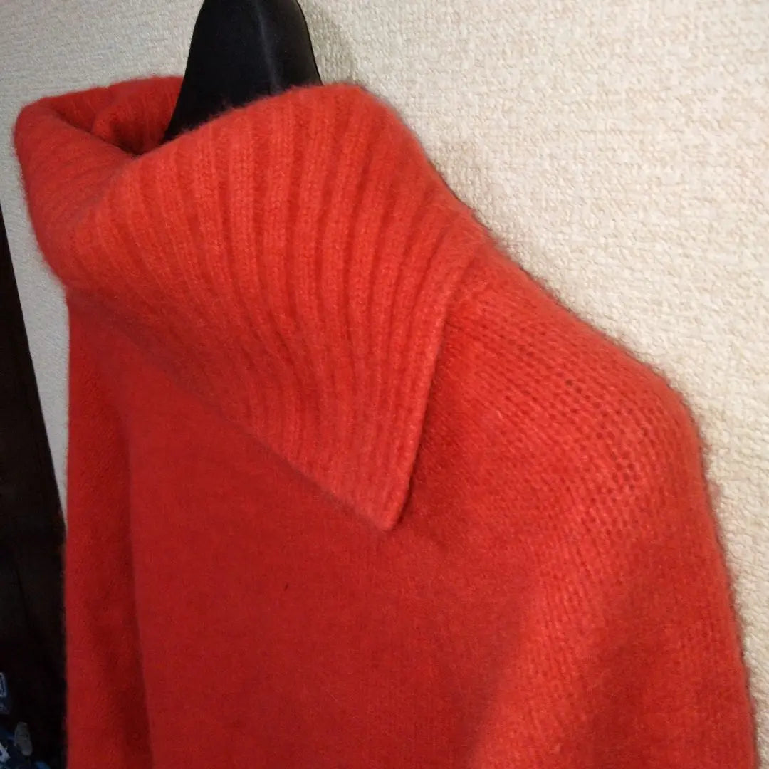 ciaopanic vermilion red deformed turtleneck sweater Chinese raccoon