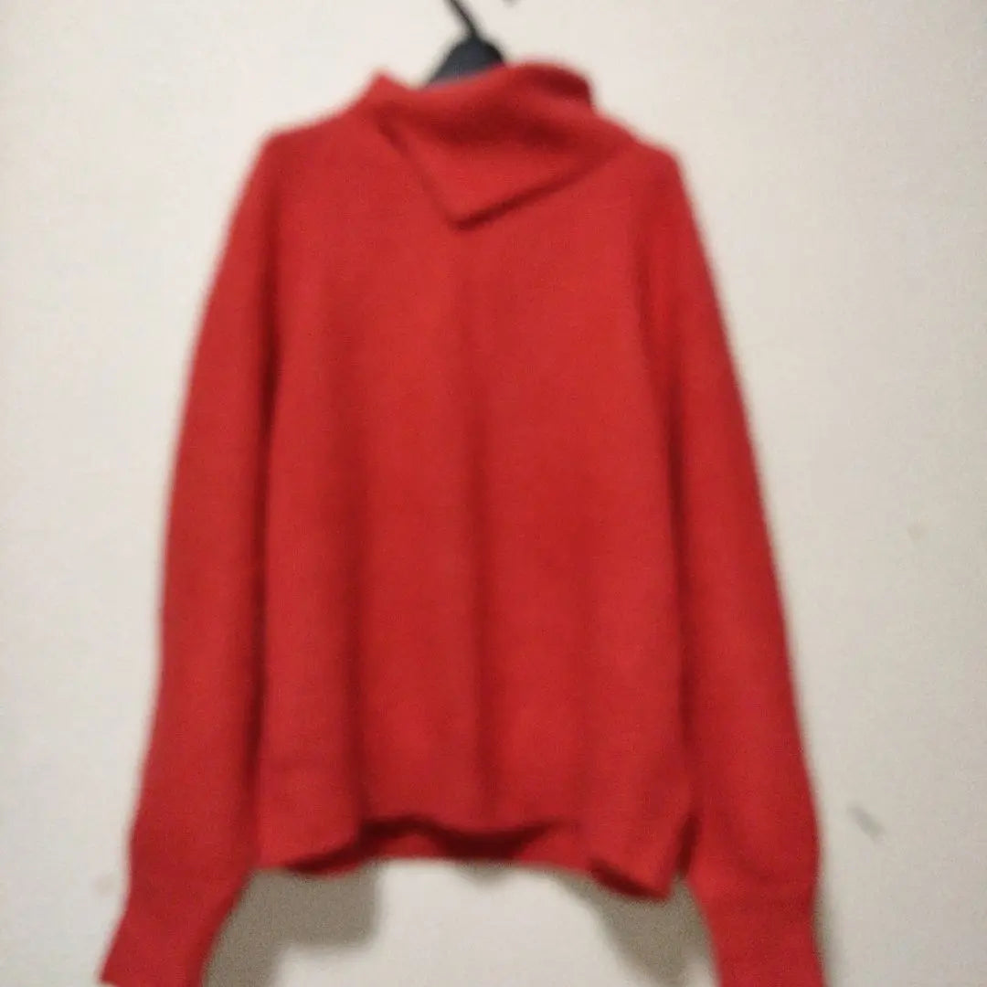 ciaopanic vermilion red deformed turtleneck sweater Chinese raccoon