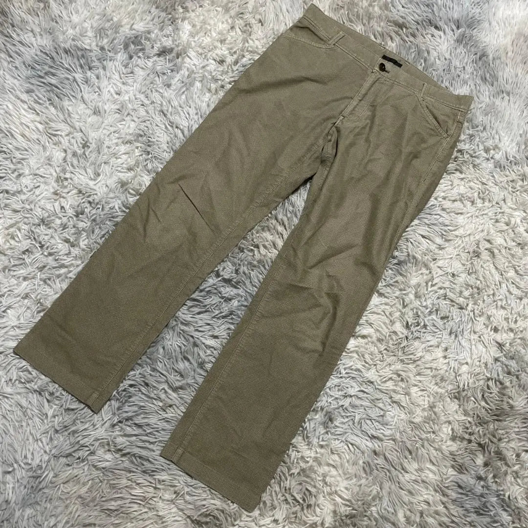 [Paul Stuart] Pantalón recto de golf lavable L Khaki JB1605