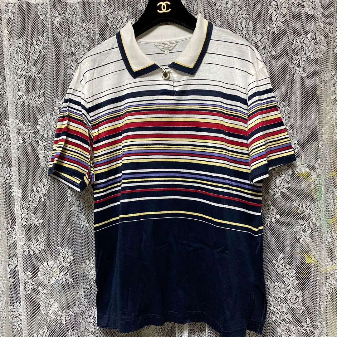 Lelian Original Original Wide Vintage Tricolor Polo Shirt