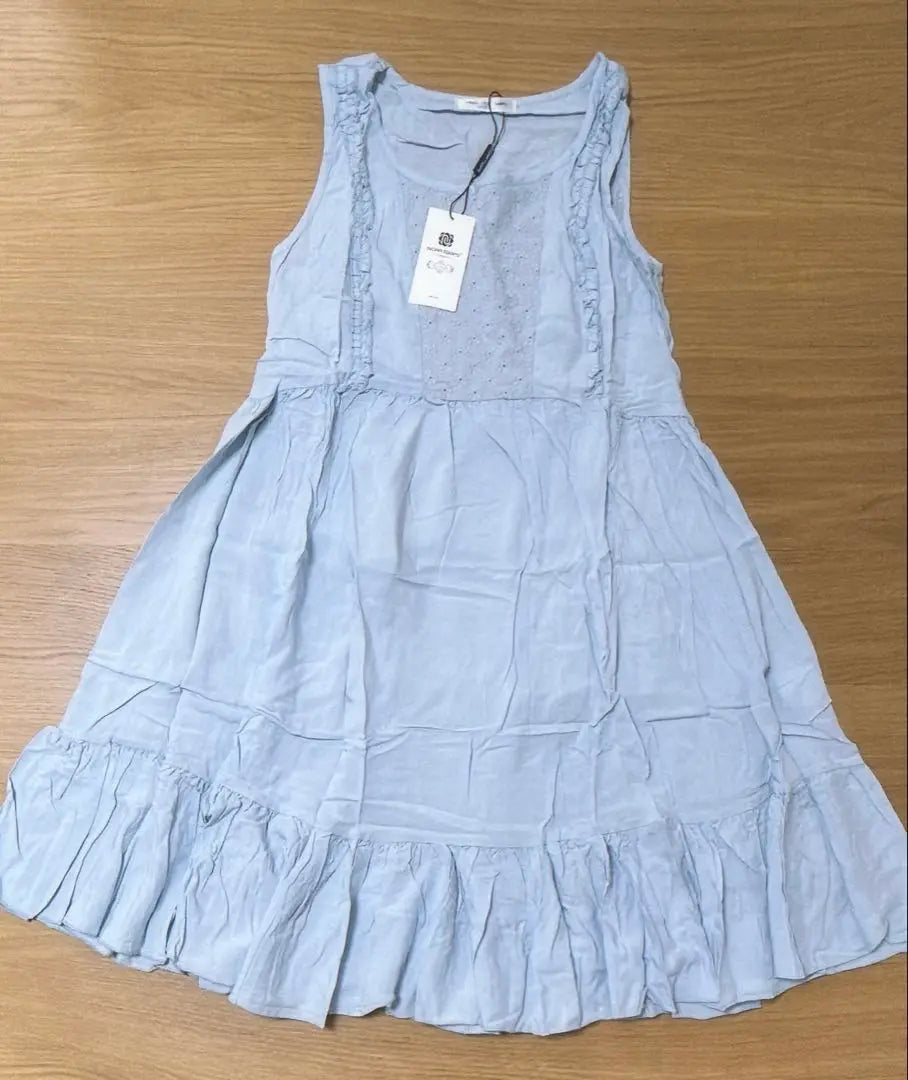 Ladies Neglige One Piece Knee -length Room Arrival Spring / Summer Blue XS | レディース ネグリジェ ワンピース 膝丈 部屋着 春 夏 ブルー XS