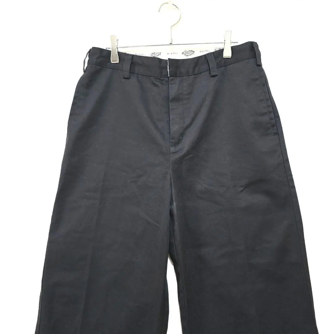 Dickies Straight Wide Pants Work Pants Belt Loops Used Clothing 90s