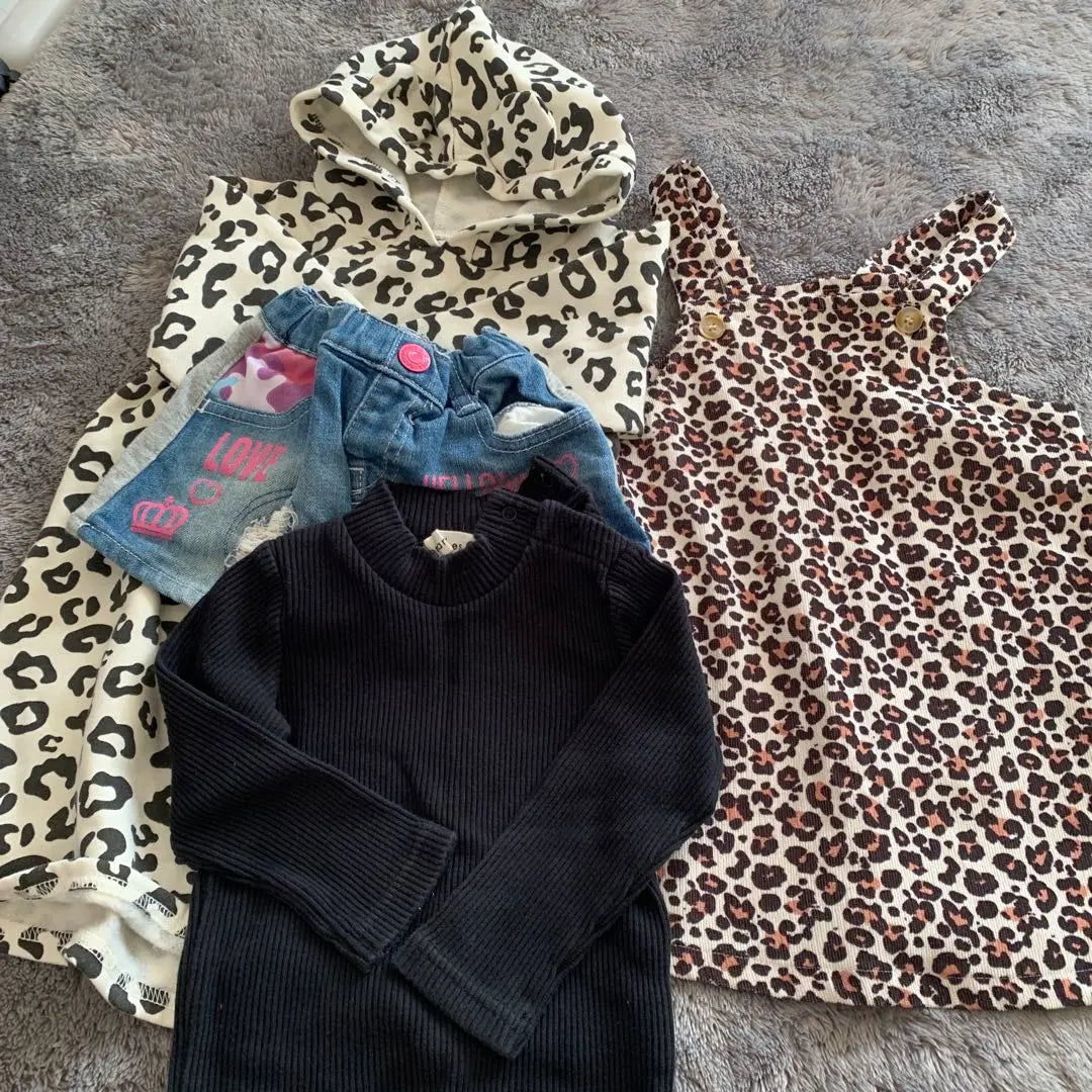 Baby clothes 90 Bulk selling leopard pattern | ベビー服　90 まとめ売り　ヒョウ柄